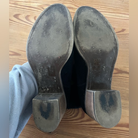 FRANCO SARTO black booties with natural heel - Picture 8 of 8